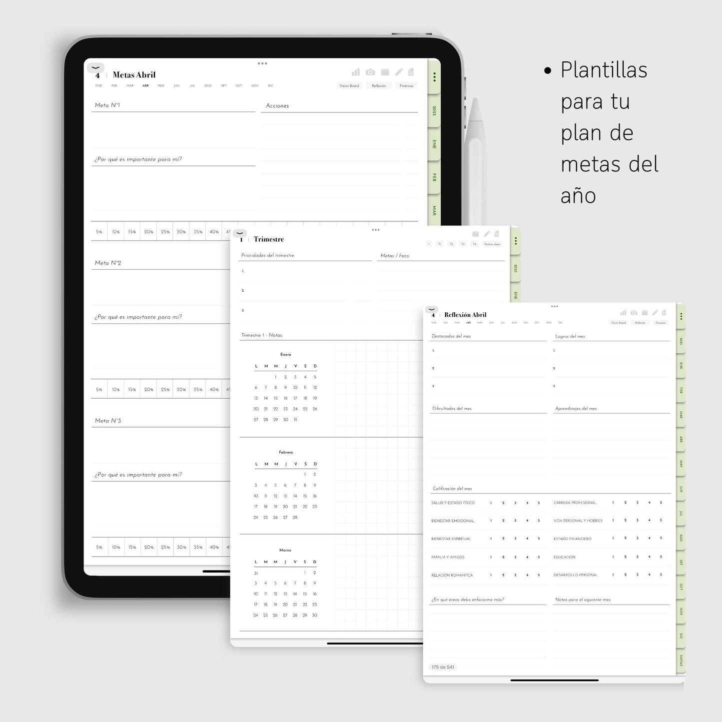 Agenda Digital 2025 Matcha Diaria con Integración a Apple Calendar y Google Calendar