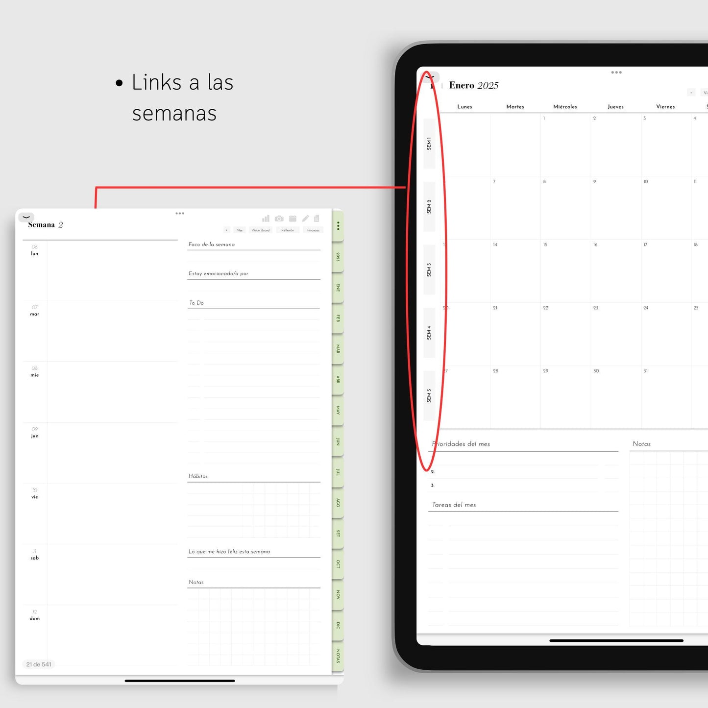 Agenda Digital 2025 Matcha Diaria con Integración a Apple Calendar y Google Calendar