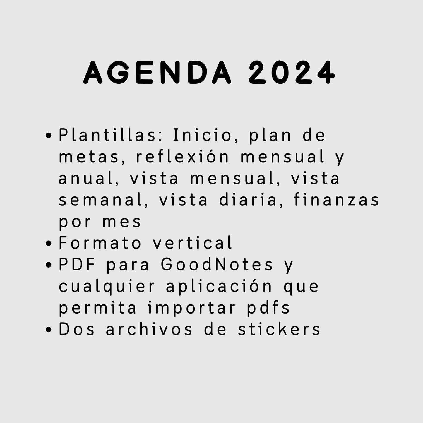 Agenda Digital 2025 Rosada con Links para iPad con MÁS de 500 STICKERS