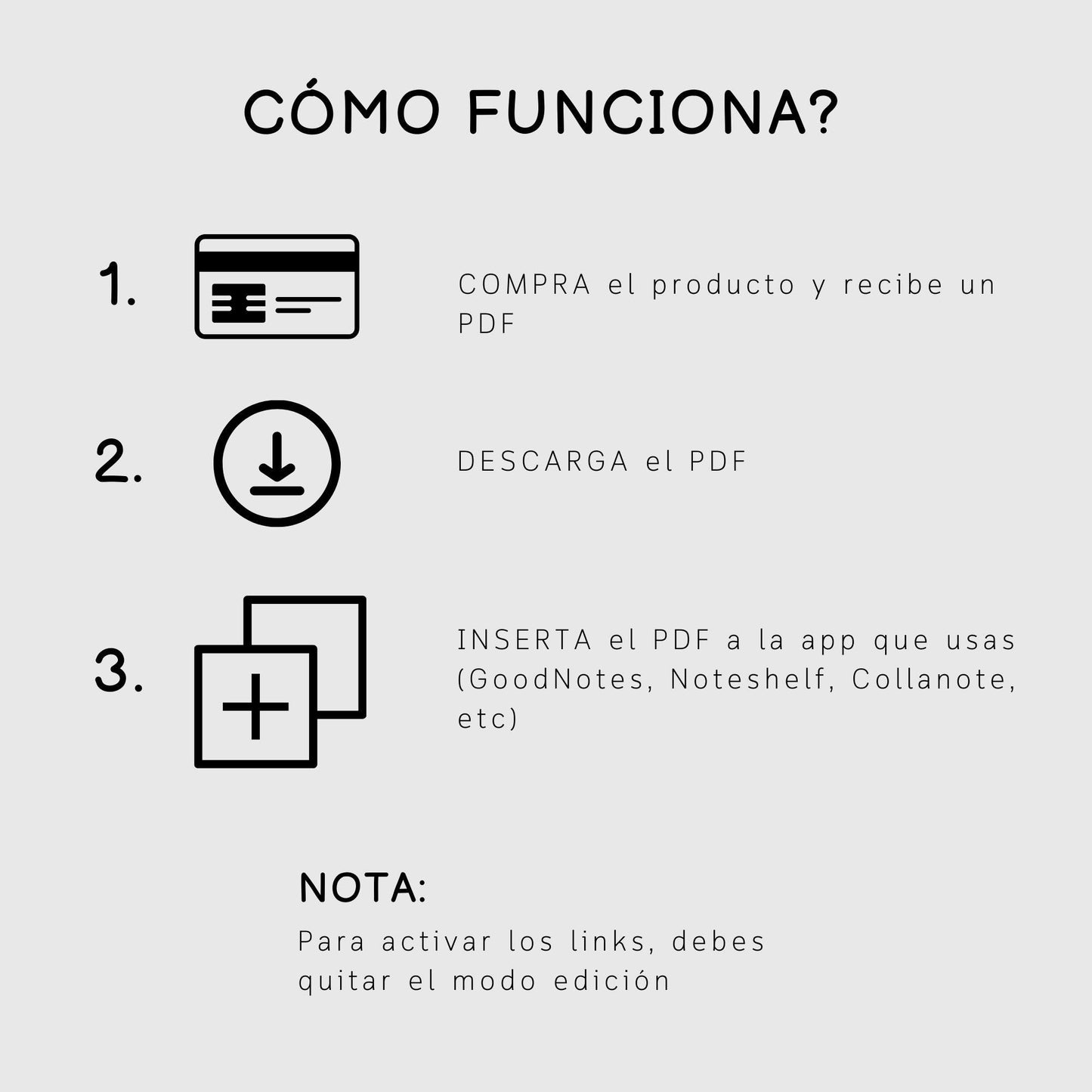 Agenda Digital 2025 Rosada con Links para iPad con MÁS de 500 STICKERS