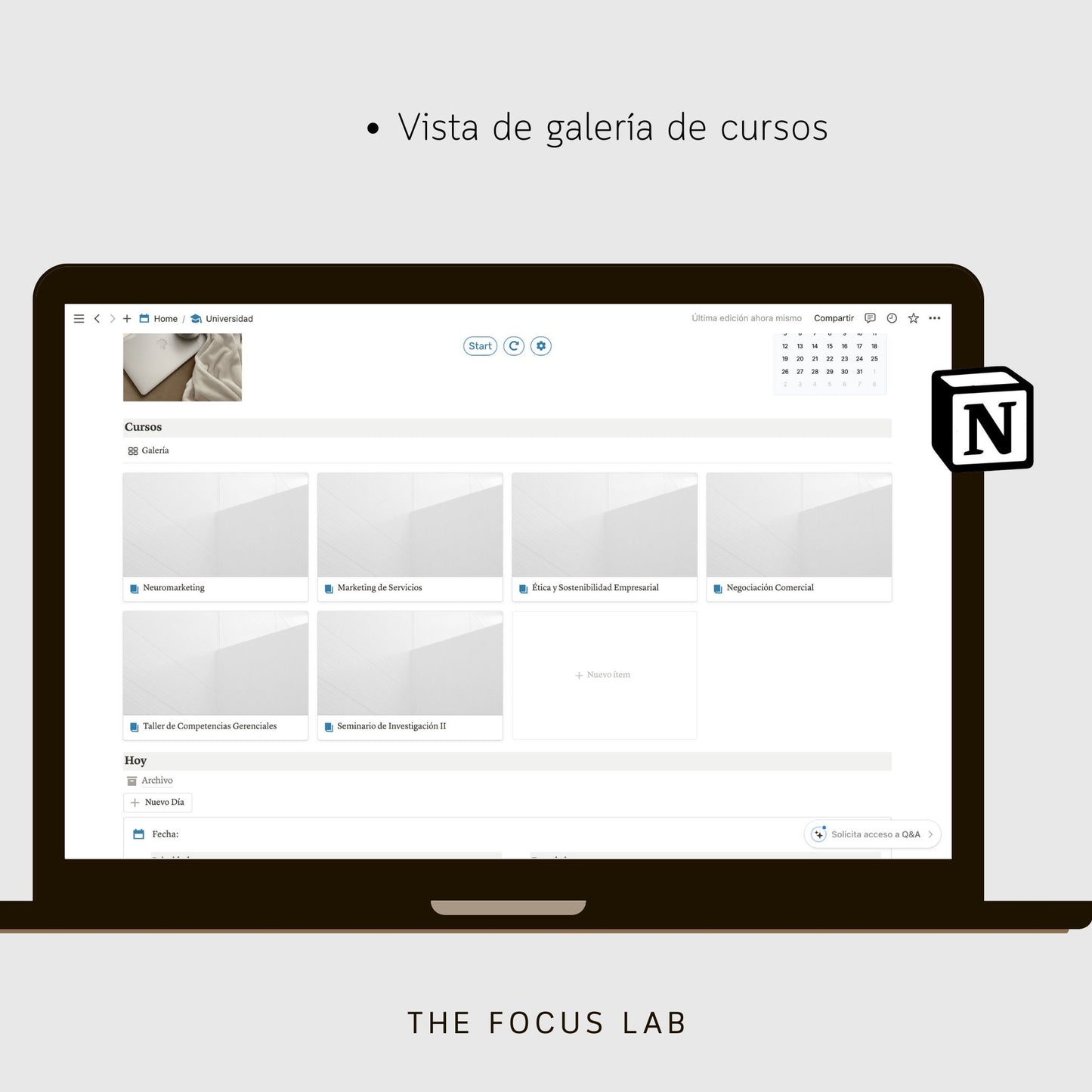 Universidad - Plantilla de Notion