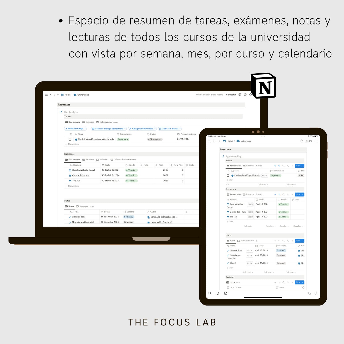 Universidad - Plantilla de Notion