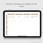Agenda de Desarrollo Personal Digital Sin Fecha - Diseño de página semanal