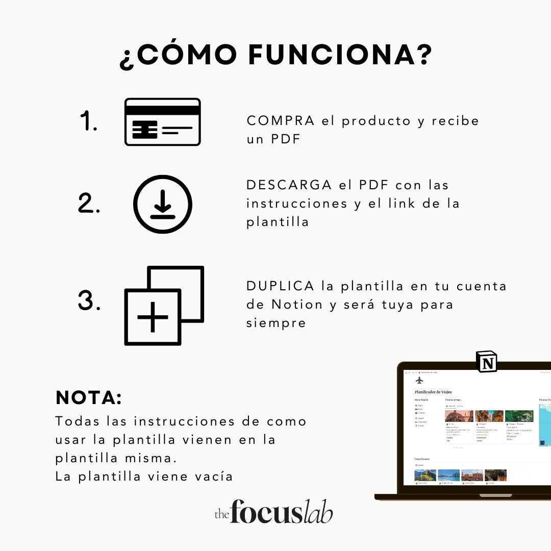 Planificador de Viajes Notion | Plantilla Digital Interactiva