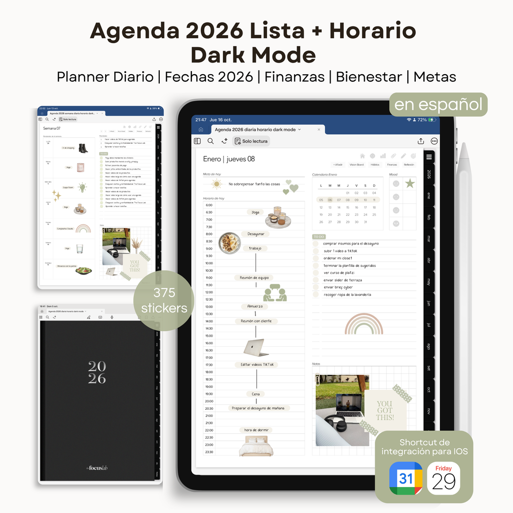 Agenda Digital Dark Mode 2026 Diaria