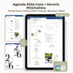 Agenda Digital Minimalista 2026 Diaria
