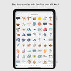 Stickers Digitales | Sea Vibes Collection | Pack de 220 unidades - Diseño de página semanal