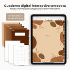 Cuaderno de Notas Digital Interactivo Terracota - Vista principal para iPad