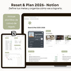 Reset & Plan 2026 - Plantilla de Notion