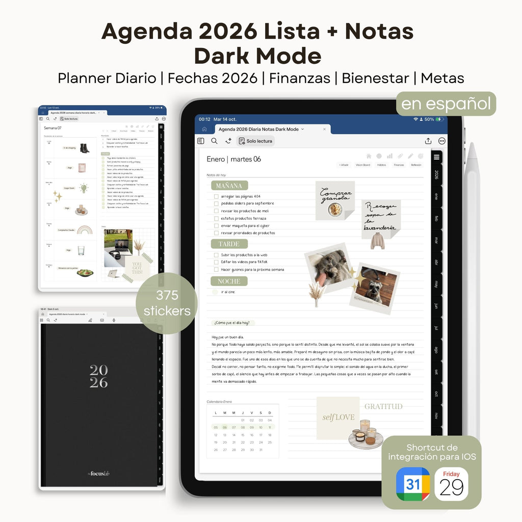 Agenda Digital Dark Mode 2026 Diaria