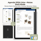 Agenda Digital Dark Mode 2026 Diaria