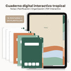 Cuaderno de Notas Digital Tropical | PDF interactivo