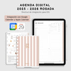 Agenda Digital Rosa 2025-2026 - Vista principal para iPad