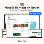 Planificador de Viajes Notion | Plantilla Digital Interactiva