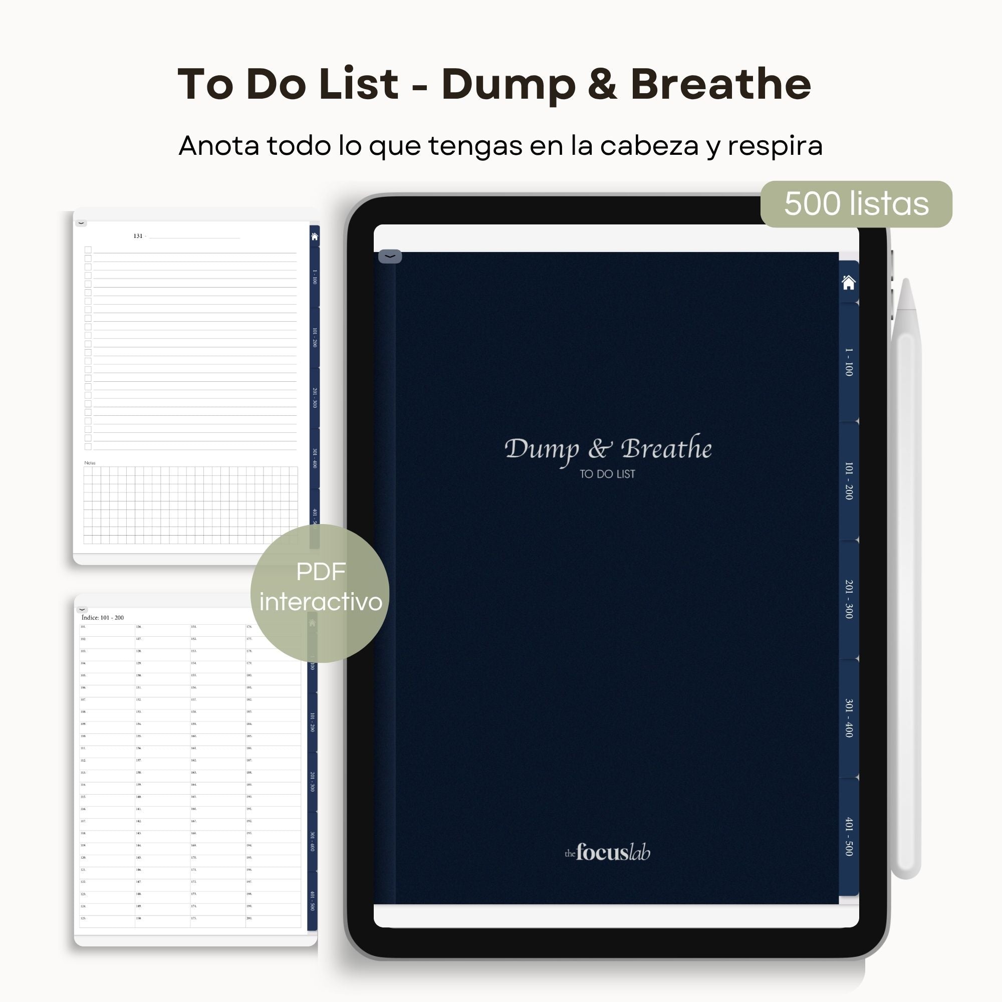To Do List | Dump & Breath | Cuaderno Digital