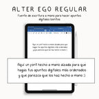 Fuente Manuscrita Realista - Alter Ego Regular