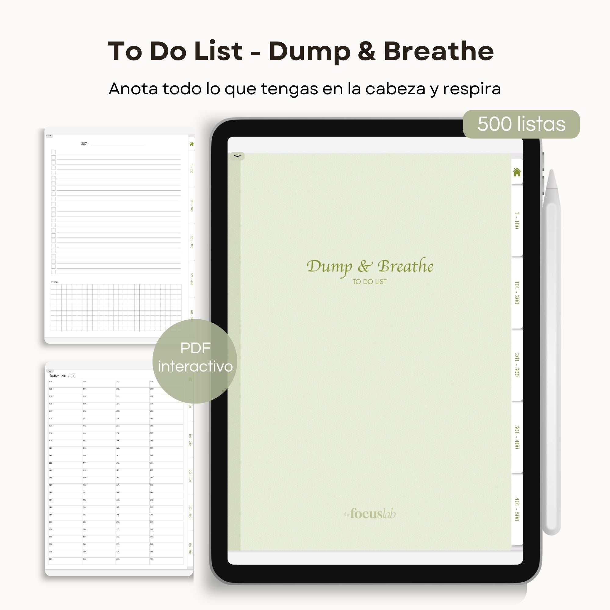 To Do List | Dump & Breath | Cuaderno Digital