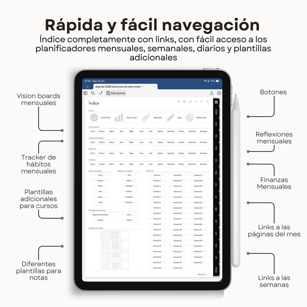 Agenda Digital Dark Mode 2026 Diaria