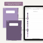 Cuaderno de Notas Digital Interactivo Morado