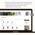 Closet Manager en Notion