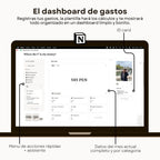 Seguimiento de Gastos | WTF is my money? | Plantilla Notion - Vista interior de páginas