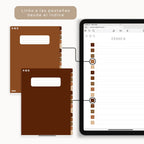 Cuaderno de Notas Digital Interactivo Terracota - Vista interior de páginas