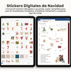 Stickers Digitales | Navidad Collection | Pack de 60 unidades - Diseño de página semanal