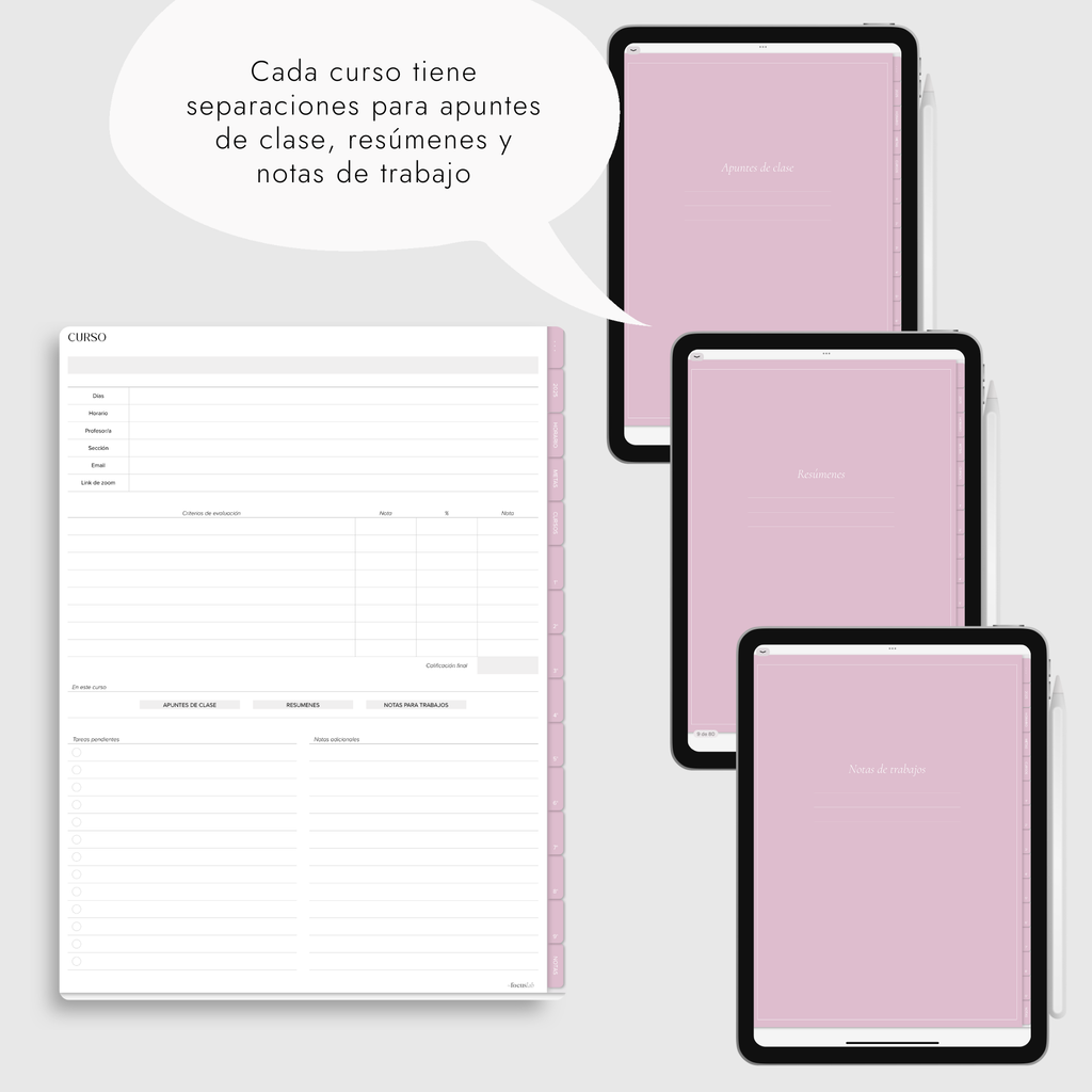Cuaderno Digital Universidad | UPlanner | Stickers