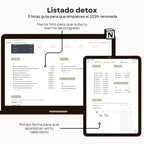 Reset & Plan 2026 - Plantilla de Notion - Diseño de página semanal