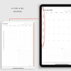 Agenda Digital Rosa 2025-2026 - Diseño de página semanal