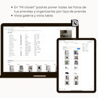 Closet Manager en Notion