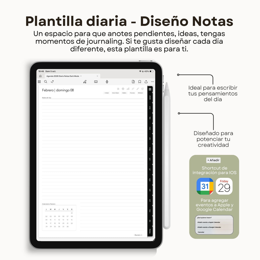 Agenda Digital Dark Mode 2026 Diaria