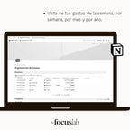 Seguimiento de Gastos | Plantilla de Notion - Diseño de página semanal