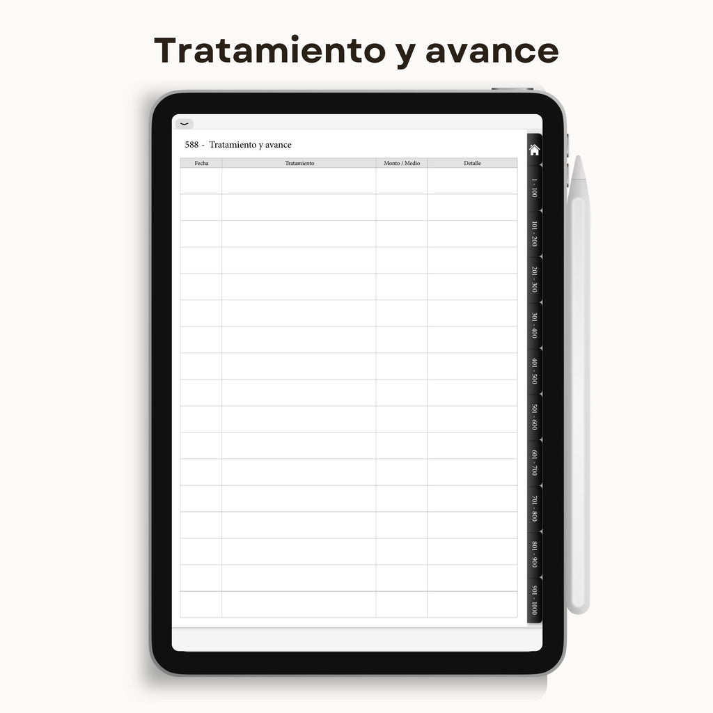 Plantilla de Historia Clínica Estética Digital | Ficha de Diagnóstico Facial y Registro de Clientes