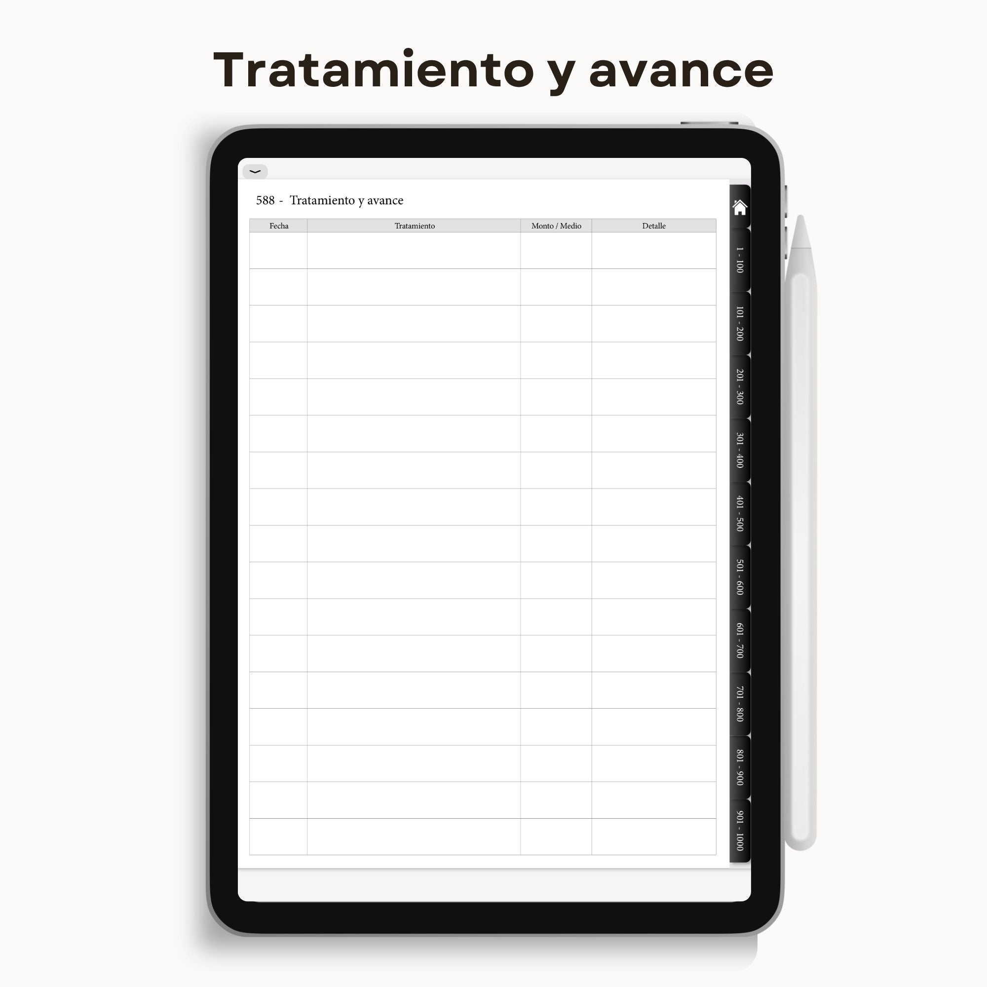 Plantilla de Historia Clínica Estética Digital | Ficha de Diagnóstico Facial y Registro de Clientes