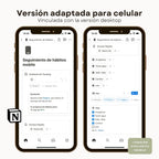 Seguimiento de Hábitos en Notion | Habit Tracker Digital - Diseño de página mensual