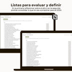 Reset & Plan 2026 - Plantilla de Notion