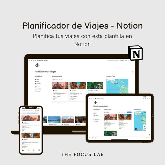 Planificador de Viajes - Plantilla de Notion