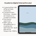 Cuaderno de Notas Digital Azul | PDF interactivo