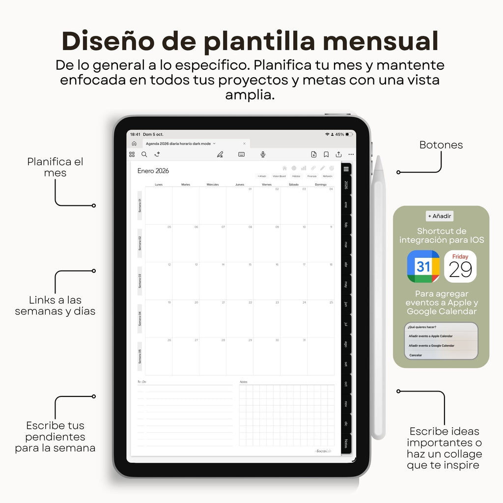 Agenda Digital Dark Mode 2026 Diaria