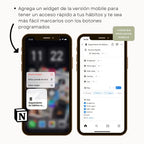 Seguimiento de Hábitos en Notion | Habit Tracker Digital - Detalle de diseño
