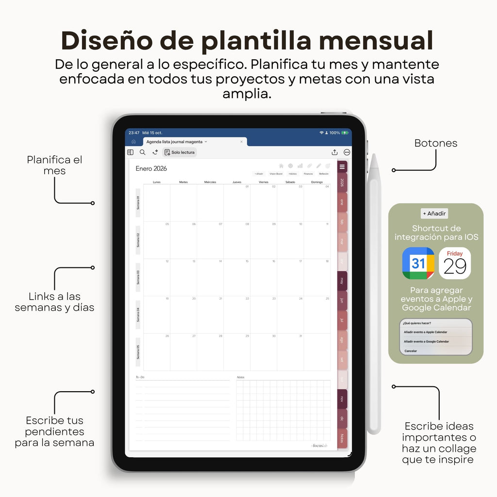 Agenda Digital Magenta 2026 Diaria