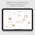 Agenda de Desarrollo Personal Digital Sin Fecha - Ejemplo de uso en GoodNotes