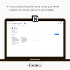 Plantilla de Notion para la Universidad Y Tesis - Detalle de diseño