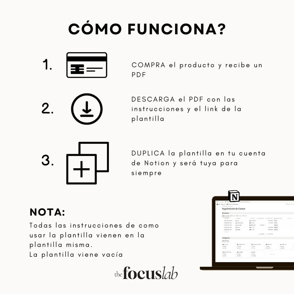 Seguimiento de Gastos | Plantilla de Notion - Página de hábitos y metas