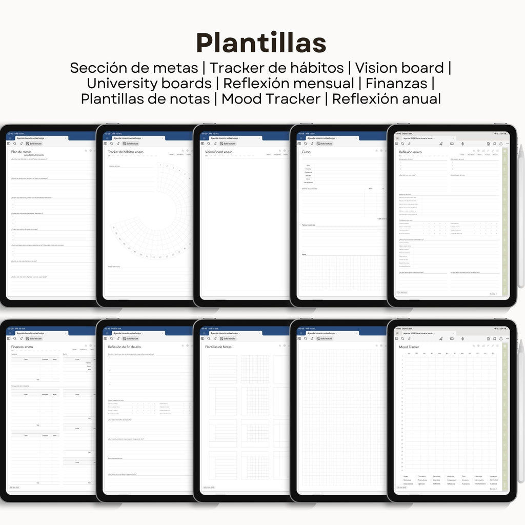 Agenda Digital Vichy Matcha 2026 Diaria