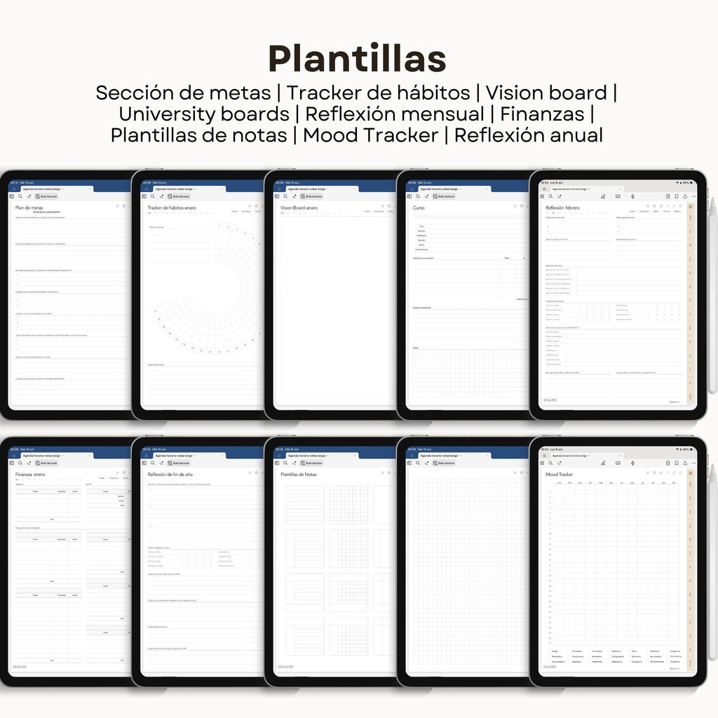 Agenda Digital Beige 2026 Diaria