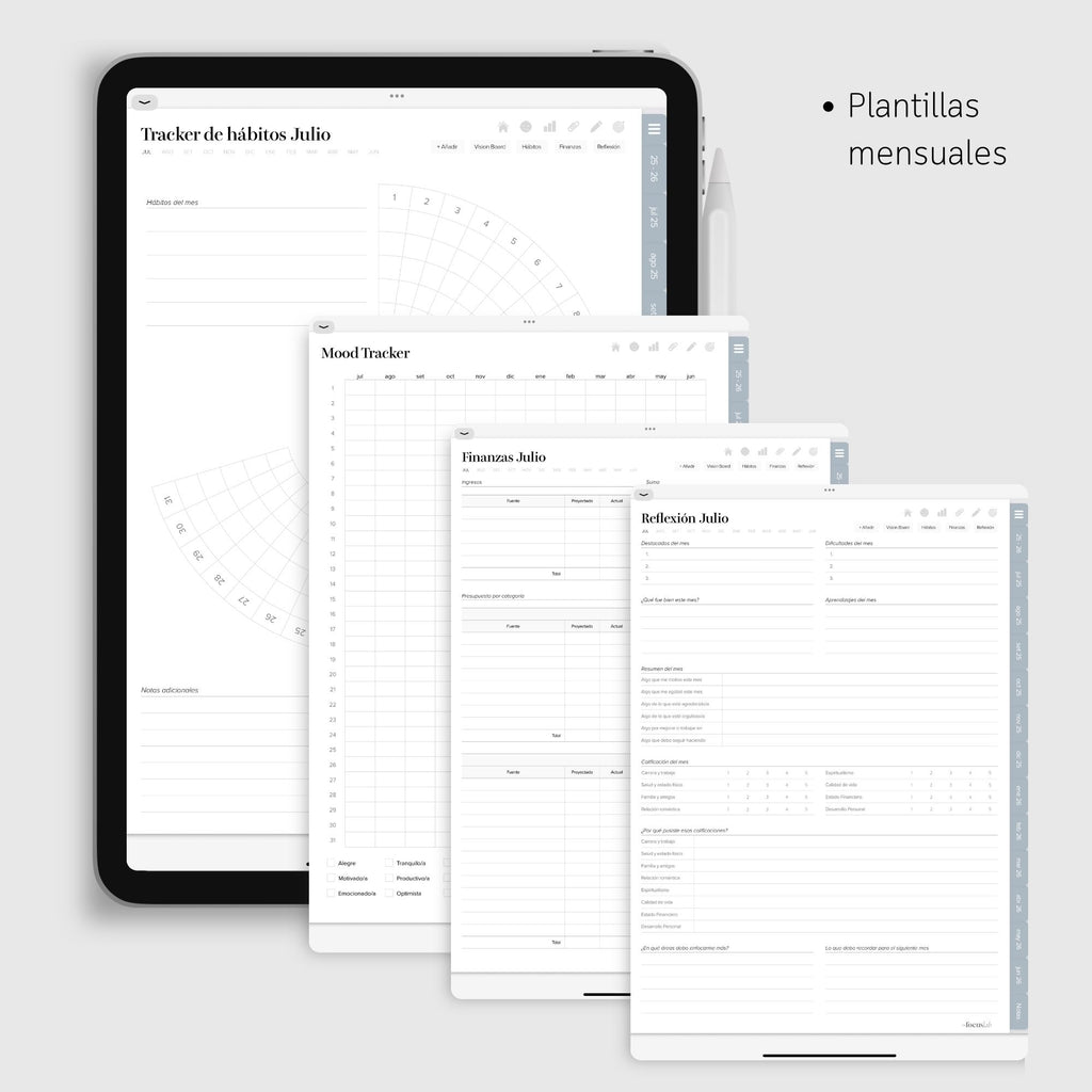 Agenda Digital Azul 2025-2026 - Detalle de diseño
