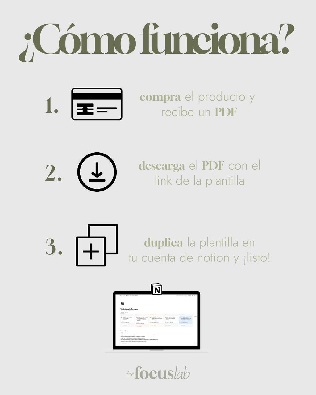 Tarjetas de repaso (Flashcards) - Notion - Diseño de página mensual