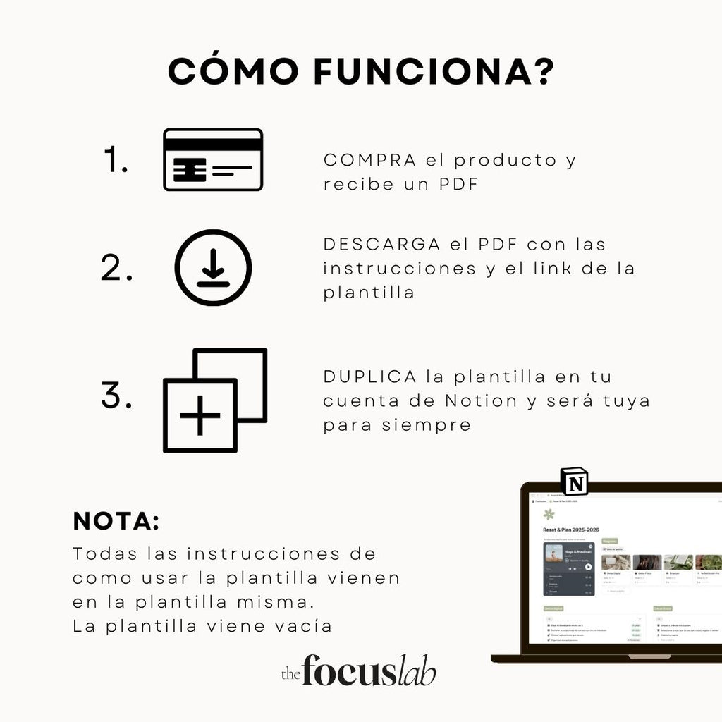 Reset & Plan 2026 - Plantilla de Notion - Portada del planner digital